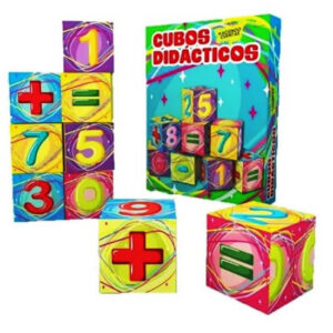 Cubos Didacticos Haciendo Cuentas. cubos de carton.