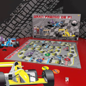 Juego de recorrido. Gran Premio de Formula 1. Edad +6.