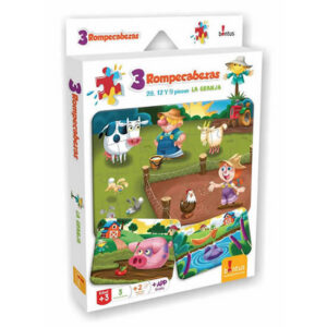 Rompecabezas 1×28 1×12 1×9 piezas con dibujos de la granja