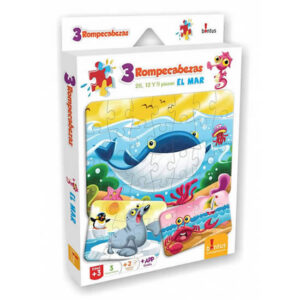 Rompecabezas 1×28 1×12 1×9 piezas con animales marinos