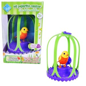 N-D Mascotas pajarito cantor 21cm x 13cm. Baterias incluidas