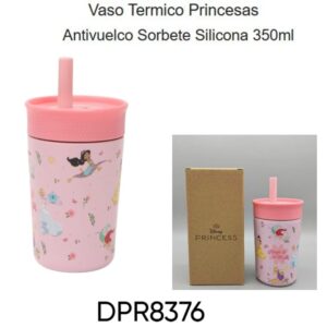 Vaso Termico antivuelco 350ml Princesas (DPR8376)