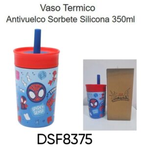 Vaso Termico antivuelco 350ml Spidey (DSF8375)