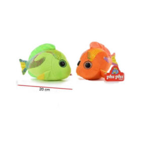 Pez ojos de vidrio brillante. Mide 20 cm