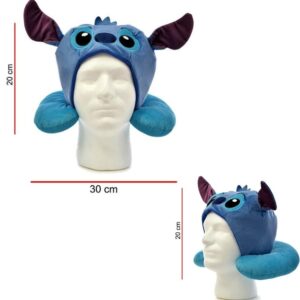 Stitch cuello con gorra de peluche