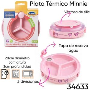 Plato Termico Minnie con ventosa (34633)