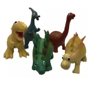 Dinosaurio goma chico entre 27 y 32cm de largo,dependiendo del modelo