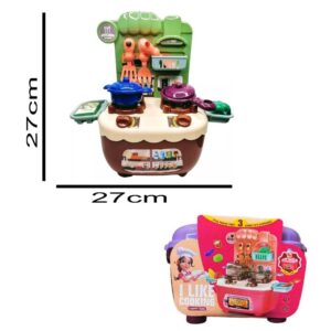 Valija cocina con accesorios. 21 piezas. 22cm x 13cm