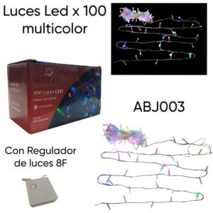 Luces x 100 Led multicolor 8F (ABJ003)