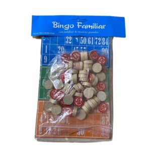 Loteria 24 cartones bolillas madera en bolsa (BF)