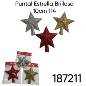 Puntal Estrella Brillosa 10cm 114 (187211)