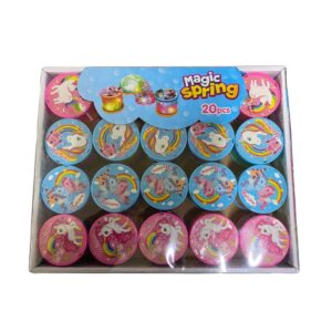 Resorte unicornio 20 piezas. Con luz