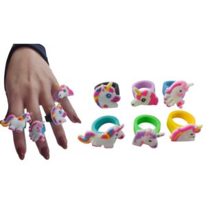 Anillos unicornio silicona