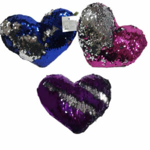 Corazon 20cm con lentejuelas reversibles
