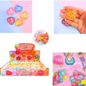 Squishy corazón con glitter