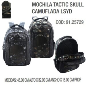 Mochila 18.5 pulgadas Tactic Skull 293
