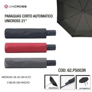Paraguas unicross corto automatico 038
