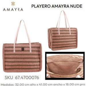 Bolso Playero Amayra Nude 763
