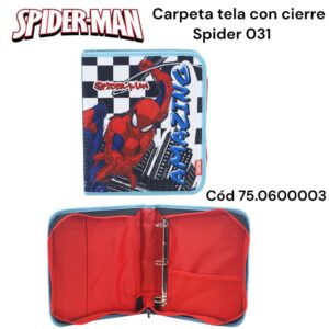 Carpeta tela 3 3 anillos Spider 031