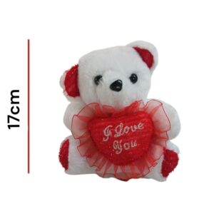 Oso con corazon de 17cm
