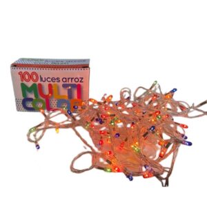 Luces x100 arroz multicolor 4mt