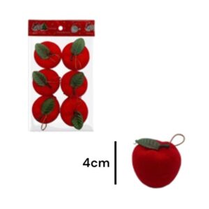Manzana x6 4cm 6389-11
