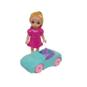 Muñeca de15cm con auto