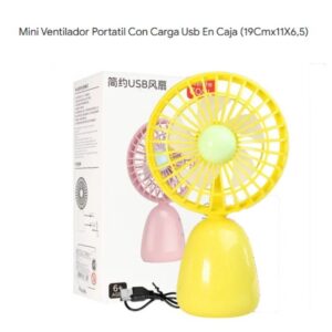 Ventilador de mano con carga usb 9009