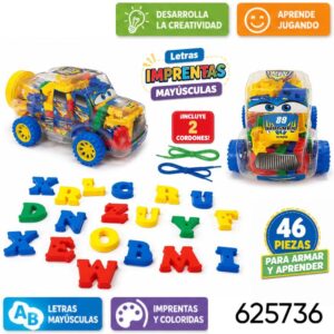 Letras en auto x 46 piezas. (625736)