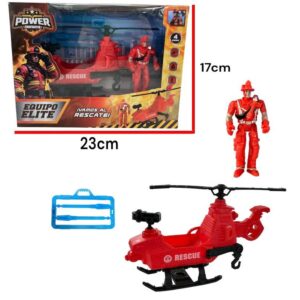 Set de rescate bomberos 76421. Trae Helicopero y 1 muñeco