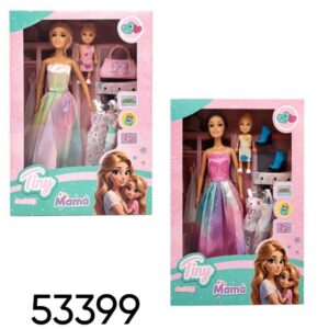 Muñeca Tiny Mama con hija y acceorios 77268 (53399)
