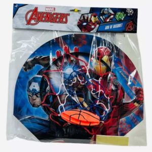Basquet tablero  avengers  28cm x25cm para puerta con pelota inflable