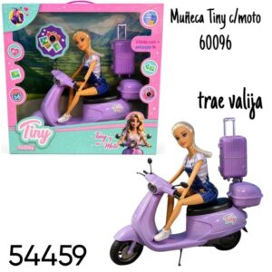 Muñeca tiny moto caja 32cm