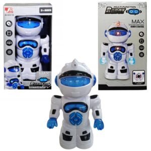 Robot para aprendizaje de ingles, luces, sonido, canciones y movimiento rotatorio 360°