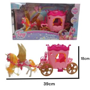Unicornio con carruaje  Tiny 76605