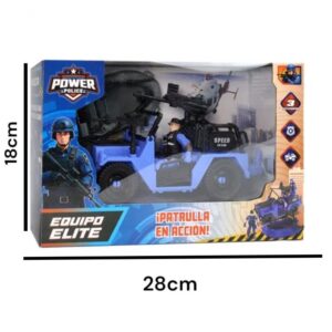 Set policia 76184. Trae jeep con armas, muñeco y gomon