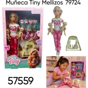 Muñeca Tiny Mellizos 79724 con accesorios (57559)