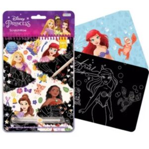Scratch Wow Princesas. Contiene 12 láminas para revelar.