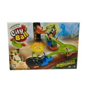 Juego de obstaculos- Laberinto de bolitas CityBall Dino. 20 piezas