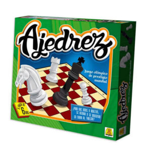 Juego ajedrez tablero35x35cm fichas plastica