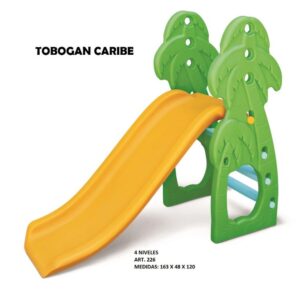 Tobogan Caribe.4 niveles. 163cm x48cm x 120cm