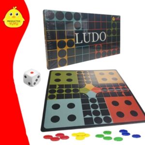 Juego de recorrido- Ludo Premiun. Contiene :1 dado, 16 fichas plásticas y 1 tablero de cartón (+ duro)
