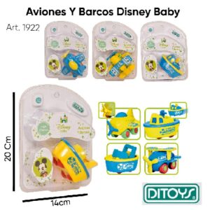 Aviones o barcos Mickey a friccion