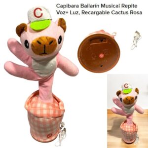 Capibara bailarin , tiene luz, sonido y repite tu voz