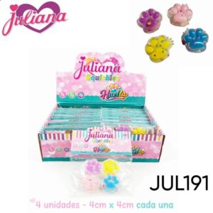 Juliana Squishies huellas x 4 (JUL191)