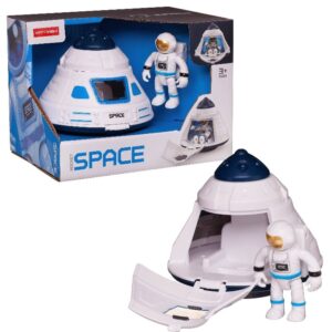 Espacial – Space modulo aterrizaje con astronauta.