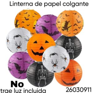 Linterna colgante de papel Halloween  (26030911)