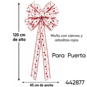 Moño 120cm Rojo/ blanco 771 (442877)
