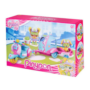 Pin y pon mascotas moto con carro.Medida de la caja:30cm x 20cm