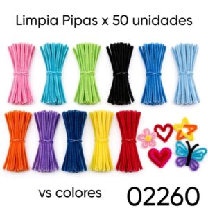 Limpia pipa x 50 (2260) Las bolsas vienen con 1 color
